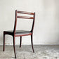 P.Jeppesen レッドブルーチェア Red blue chair ダイニングチェア マホガニー材 ビニールレザー 合成皮革 オーレヴァンシャー Ole Wanscher 北欧ビンテージ ■
