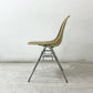 ハーマンミラー Herman Miller サイドシェルチェア セカンド 2nd FRP アプホルスター レザー スタッキングベース イームズ ビンテージ ●