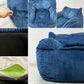 ルージー LOOSY ハグミー HUGME 1人掛けビーズソファ コーデュロイ カバーリング 軽量 ネイビー色 Navy 定価￥39,900- ●