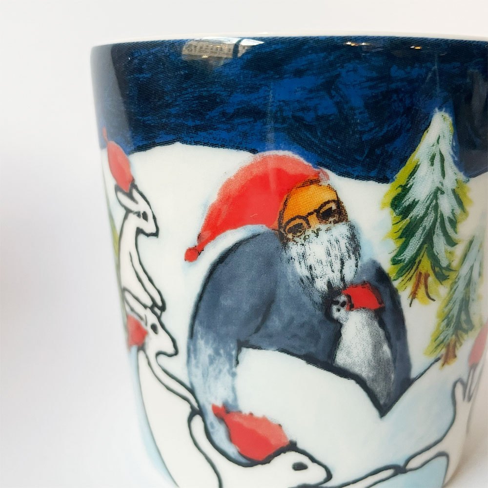 アラビア ARABIA Scope別注 ヘルヤ コレクション 2024 Helja Collection バニーマグ Santa Claus サンタ マグカップ 300ml 北欧食器 ★