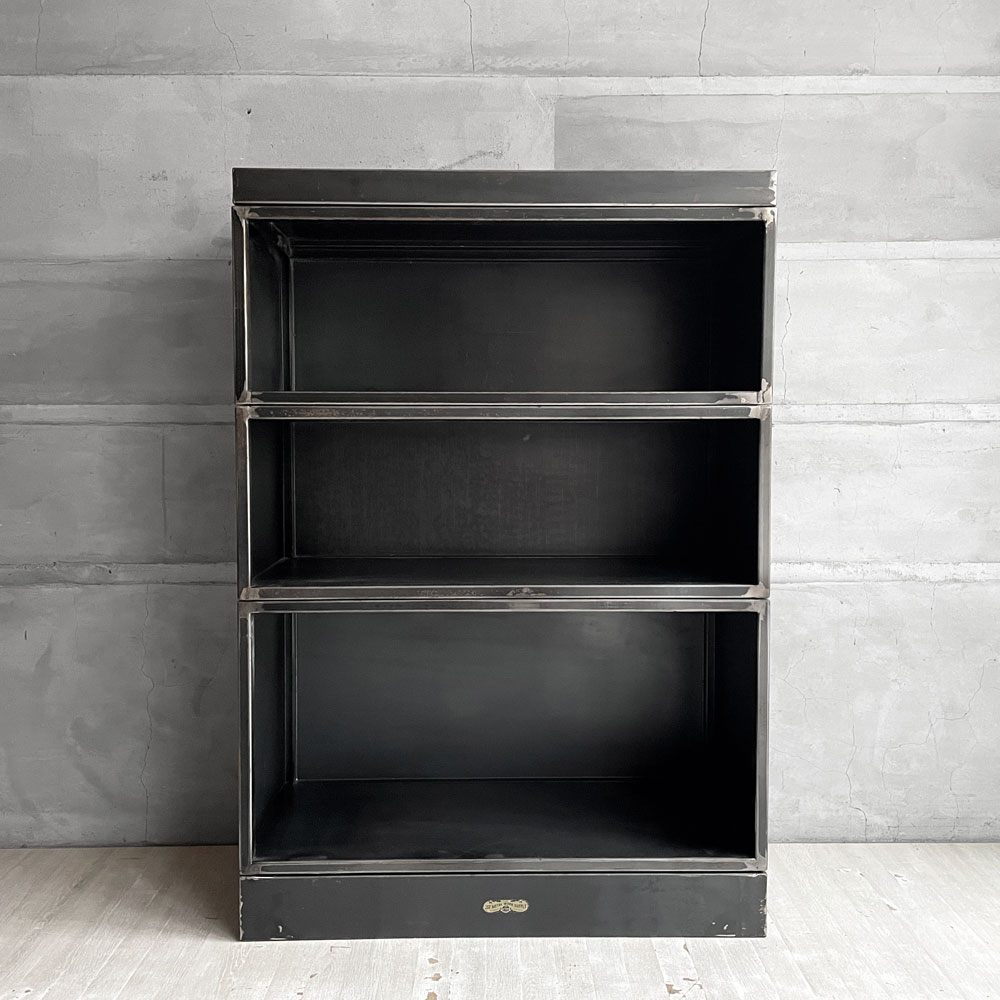 ジャーナルスタンダードファニチャー journal standard Furniture クリスティー CHRYSTIE スタッキングキャビネット3段 アイアン OPEN MODULE Sサイズ 2個 / Lサイズ 1個 + TOP&BOTTOM 合計定価￥112,200- ♪