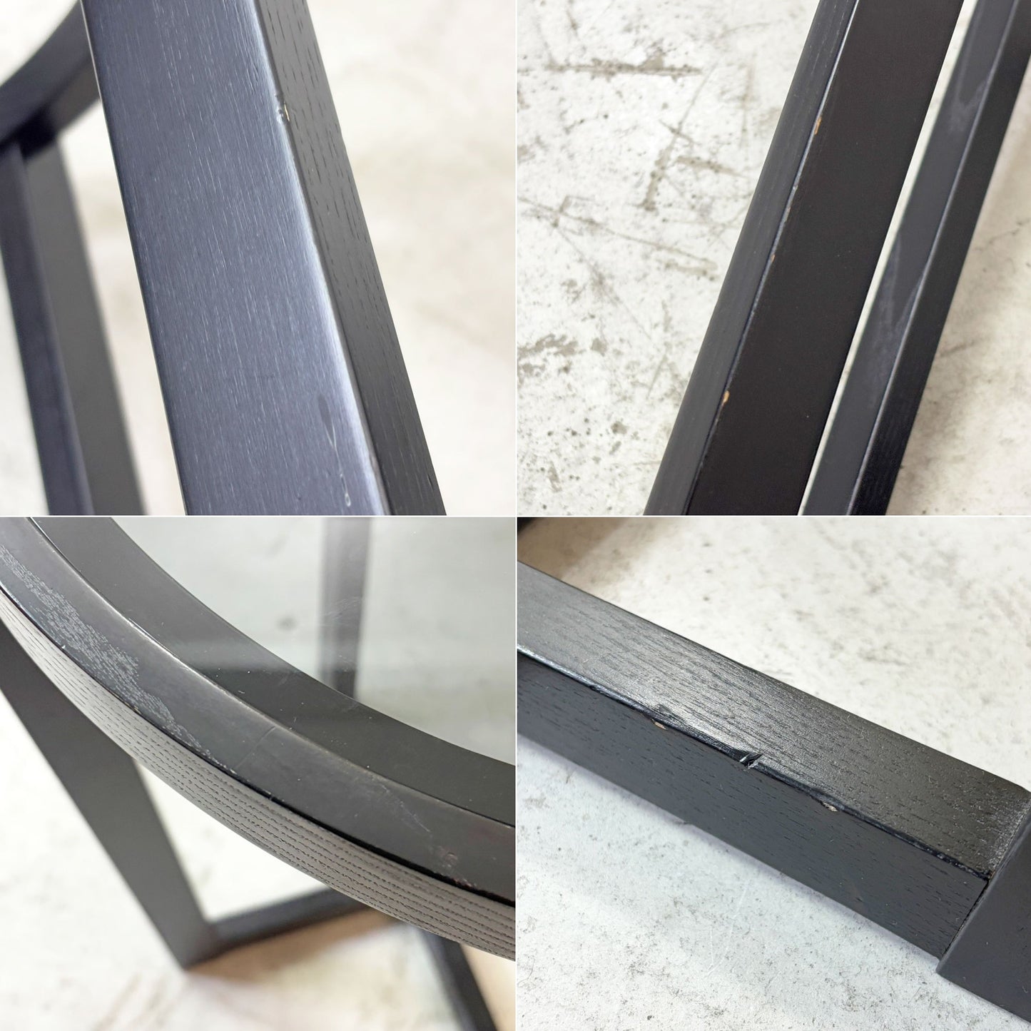 カッシーナイクスシー CASSINA ixc. ラーゴ LAGO ダークグレーガラス サイドーテーブル Ø48cm ミニマルモダン イタリア 定価￥176,000- ●