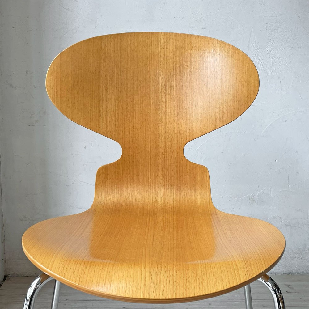 フリッツハンセン Fritz Hansen 3101 アリンコチェア アントチェア 4本脚 ナチュラルビーチ ラッカー仕上げ アルネ・ヤコブセン E ★