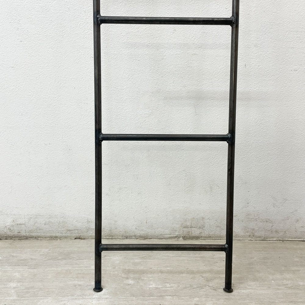 インダストリアルデザイン アイアン ラダーハンガー ラダーラック 梯子 5段 H160cm ビンテージスタイル ●