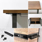 プレダクツ PREDUCTS フォレスト デスク Forest Desk W120cm ラバーウッド ダークブラウン スチールレッグ ラップトップトレイ×2枚付き ●