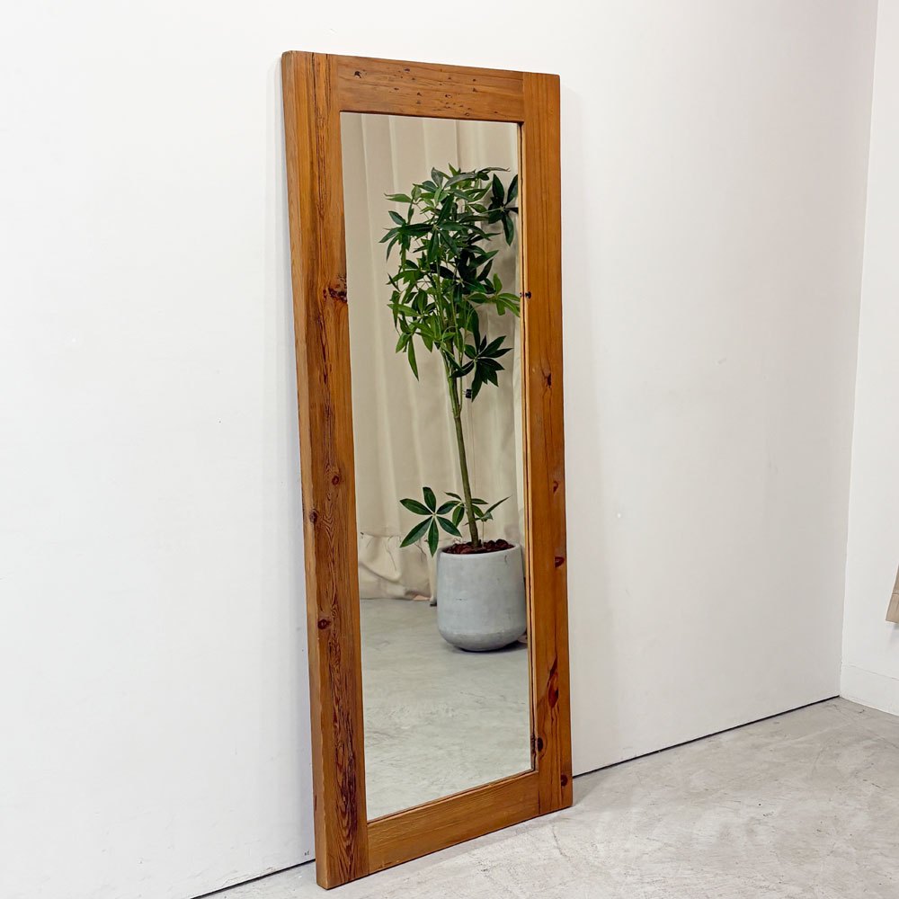 クラッシュゲート CRASH GATE ノットアンティークス Knot antiques オクトミラー 全身鏡 姿見 古材 ビンテージスタイル  H160cm 関家具 ●