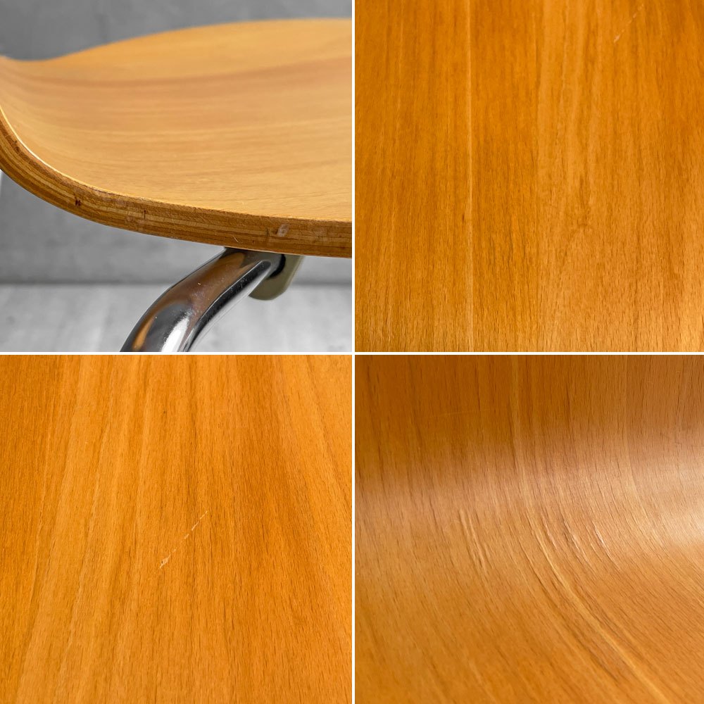 フリッツハンセン Fritz Hansen 3101 アントチェア 4本脚 ナチュラルビーチ材 ラッカー仕上げ アルネ・ヤコブセン 北欧家具 B ♪