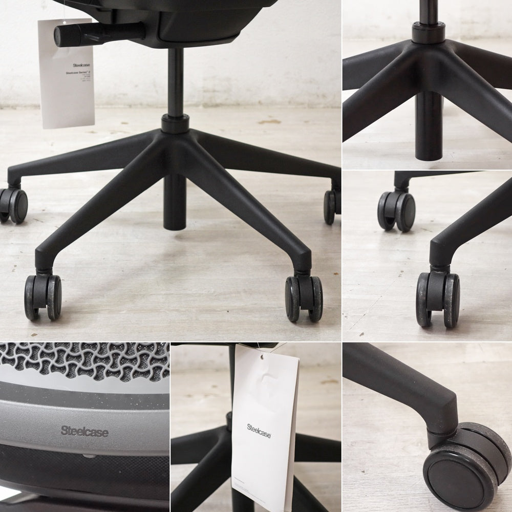 スチールケース Steelcase シリーズ2 Series2 デスクチェア OAチェア ブラック ●