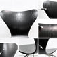 フリッツハンセン Fritz Hansen セブンチェア ダイニングチェア カラードアッシュ ブラック アルネ・ヤコブセン 北欧 デンマーク 定価￥76,780- A ●
