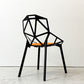 マジス MAGIS チェアワン CHAIR ONE ダイニングチェア コンスタンチン・グルチッチ スタッキング 屋外使用可 ブラック × オレンジ シートクッション付 イタリア ●