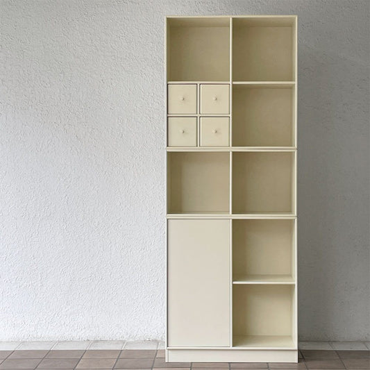 モンタナ MONTANA システムシェルフユニット SYSTEM SHELF UNIT 4ユニット キャビネット 木製1扉付＆4ドロワー付＆2段ラック＋ベース デンマーク ◇