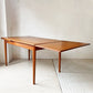北欧ビンテージ チーク材 ドローリーフ ダイニングテーブル エクステンション 伸長式 W133~237cm デンマーク Danish Vintage ★