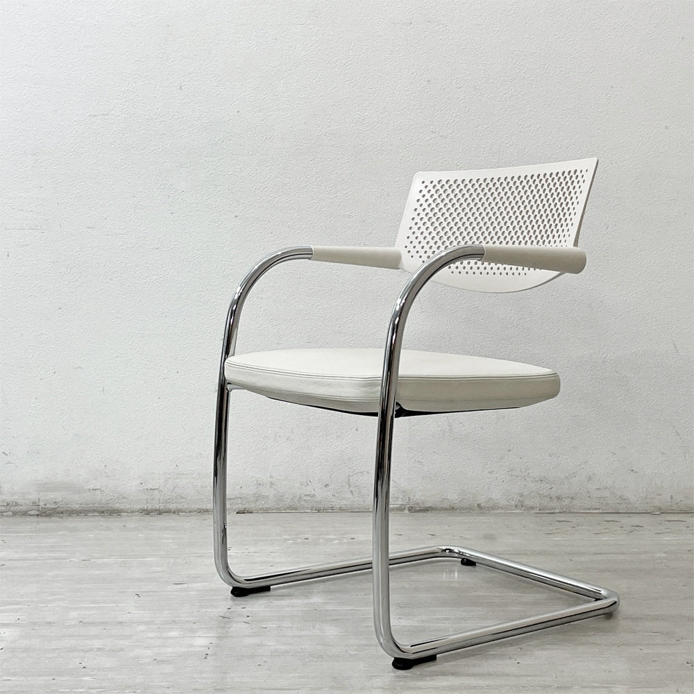 ヴィトラ vitra ビザビ2 Visavis2 アームチェア デスクチェア カンティレバー スタッキング不可仕様 アントニオ・チッテリオ ●