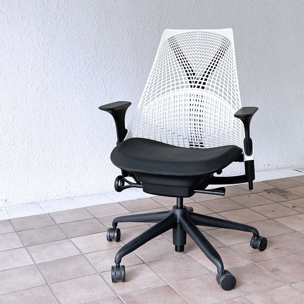 ハーマンミラー Herman Miller セイルチェア SAYL Chair デスクチェア イヴ・ベアール 簡易ランバーサポート付き ホワイト ◇