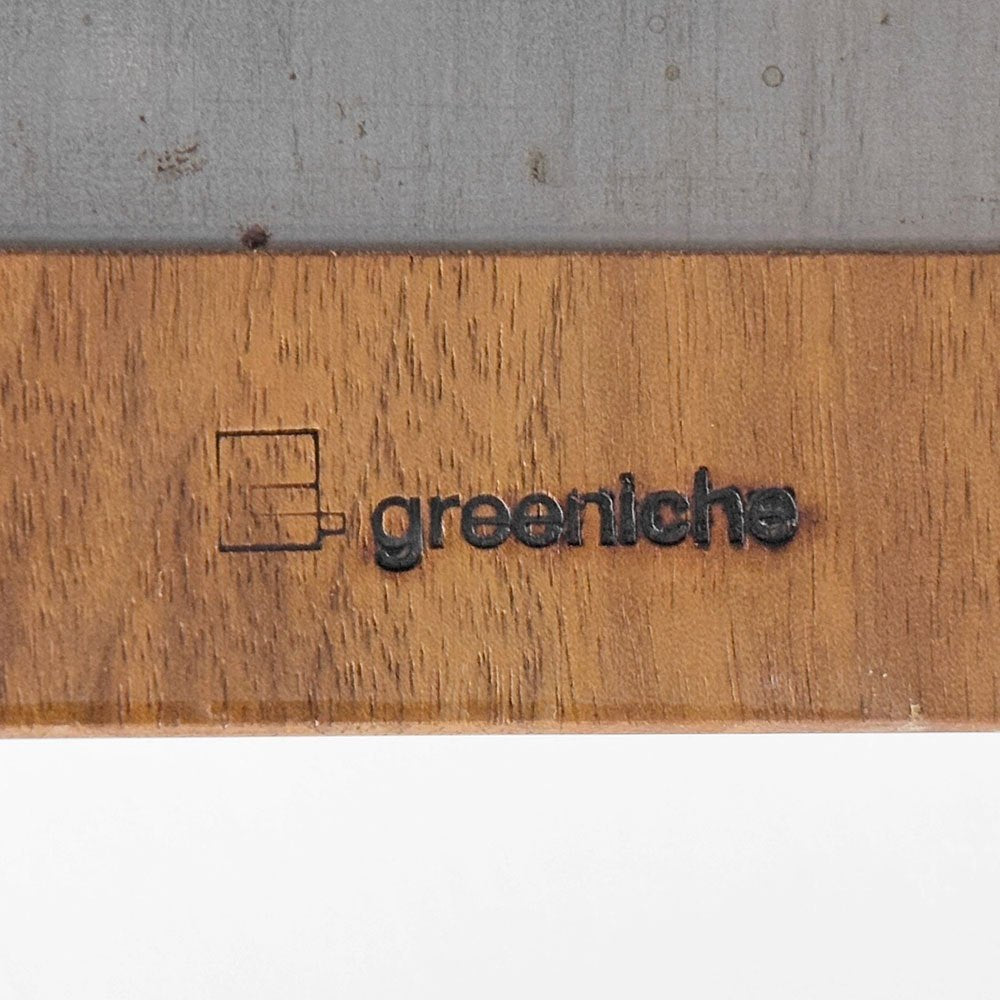 グリニッチ greeniche カフェテーブル Cafe Table ダイニングテーブル ウォールナット無垢材 × スチールレッグ インダストリアル 定価￥120,000- ●