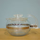 オールドパイレックス OLD PYREX コーニング社 Corning フレームウェア FLAMEWARE ティーポット 逆ハンドル USビンテージ ◎