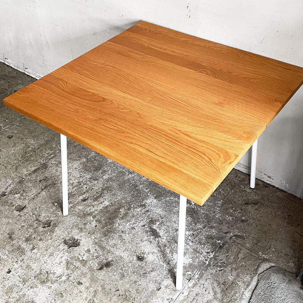 イデー IDEE マタン MATIN ダイニングテーブル オーク無垢材 スチールレッグ ナチュラル W90cm 澁谷一星 ナチュラルデザイン ■