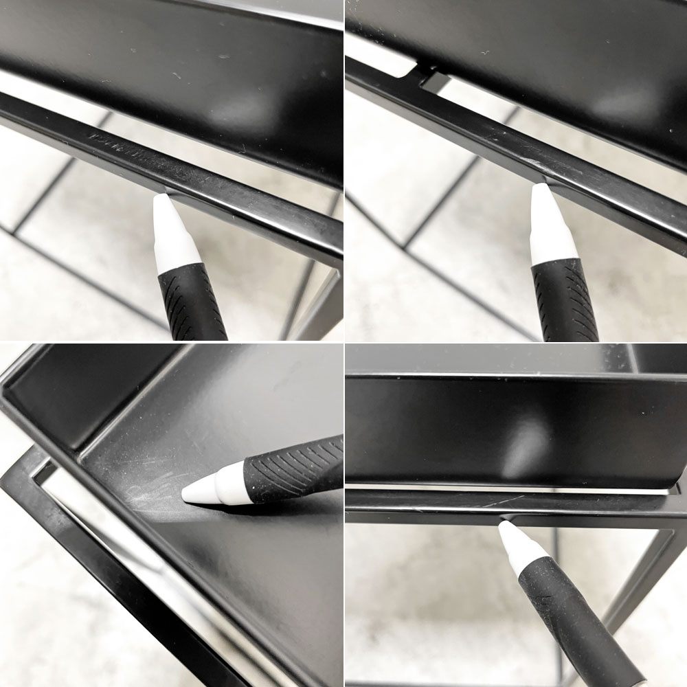 ヘイ HAY トレイテーブル Tray Table コーヒーテーブル センターテーブル Mサイズ ブラック W40cm スクエア 2Way 北欧 デンマーク モダン 定価￥42,900- D ●