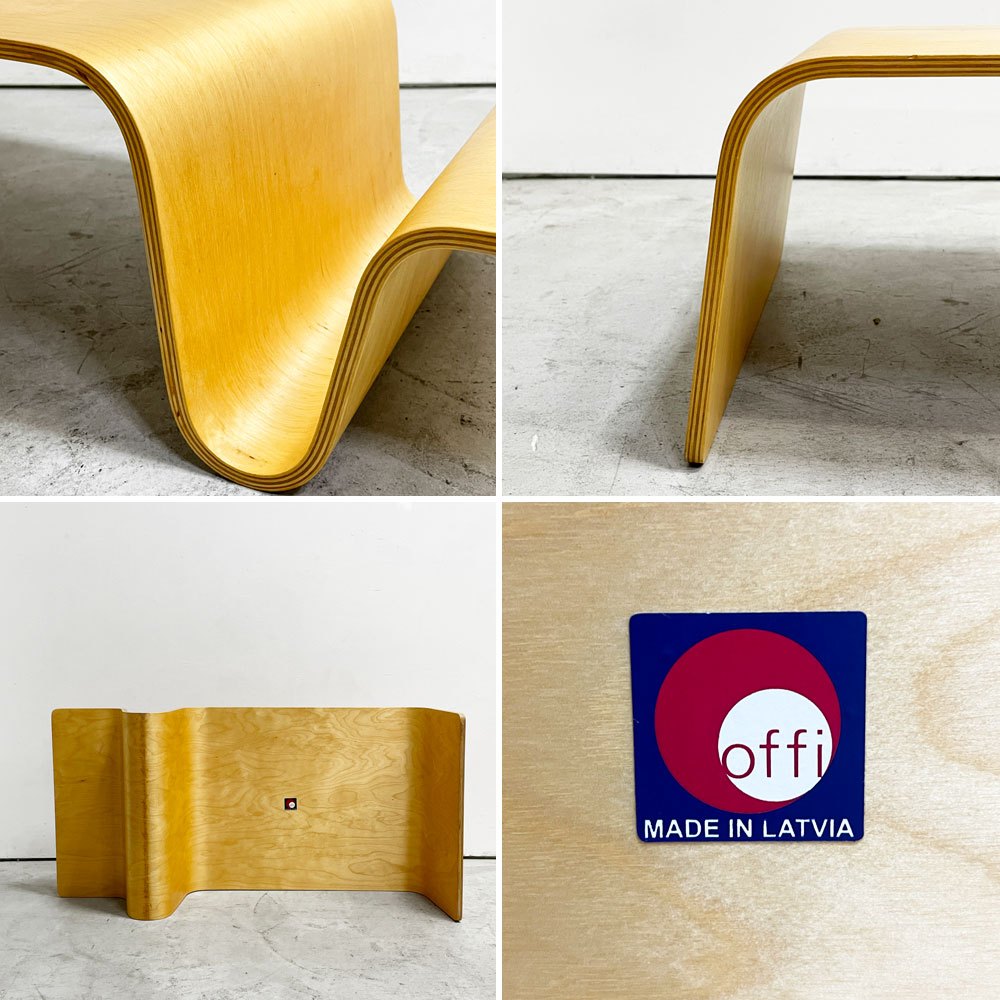 オッフィー offi オーバーラップトレー ミニテーブル プライウッド エリック・ファイファー 参考定価￥26,400- ●