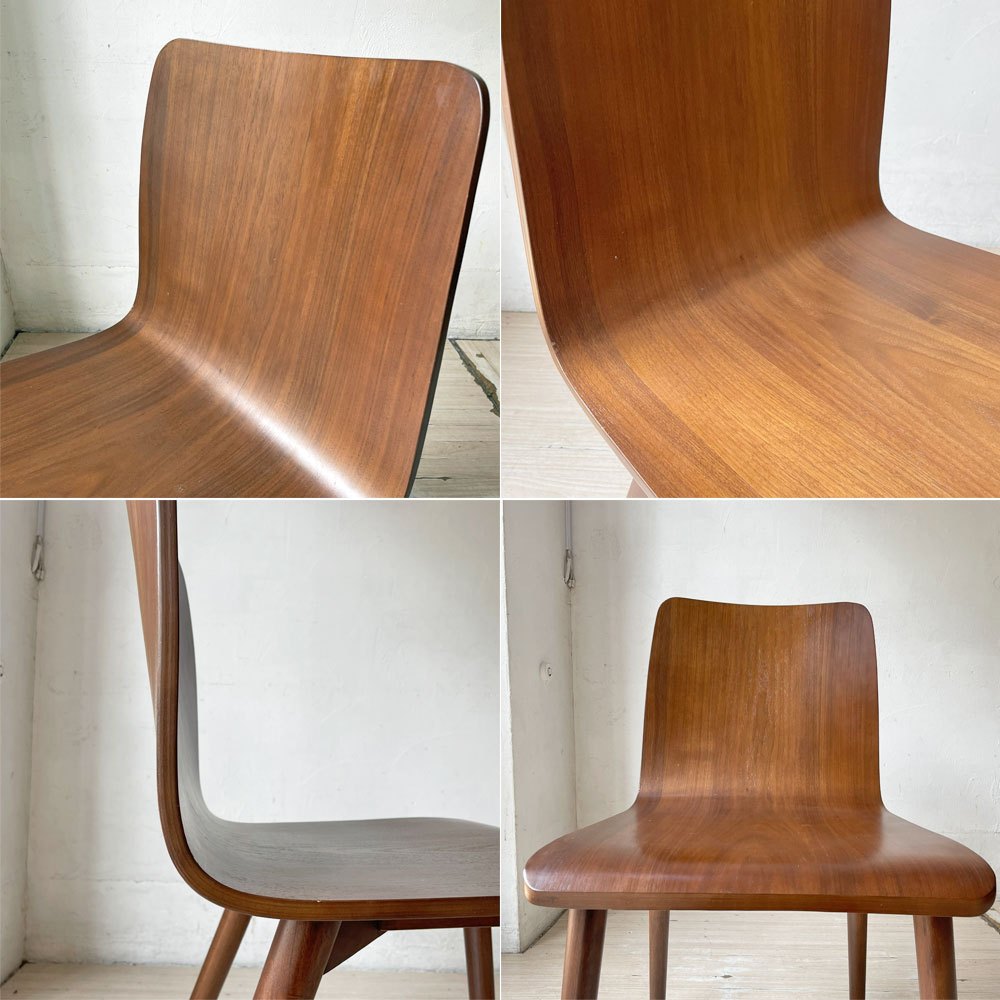 スケッチ Sketch タミチェア TAMI Chair ダイニングチェア オーク材 プライウッド ウォールナットカラー 北欧 デンマーク moda en casa取扱 定価￥34,100- A ★
