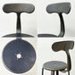 フェールトラヴァイユ FER TRAVAIL ニコルチェア NICOLLE Chair SH80cm カウンターチェア ハイスチール マットクリア仕上げ 別注モデル レザーパッド付 ブラック インダストリアル ●