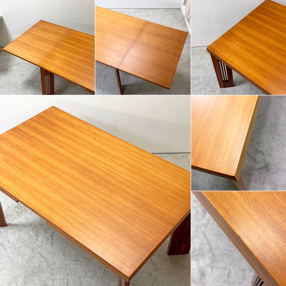 カッシーナ Cassina ベルリーノ Berlino エクステンション ダイニングテーブル チェリー材 W145-205-265cm C.R.Mackintosh イタリアモダン ●