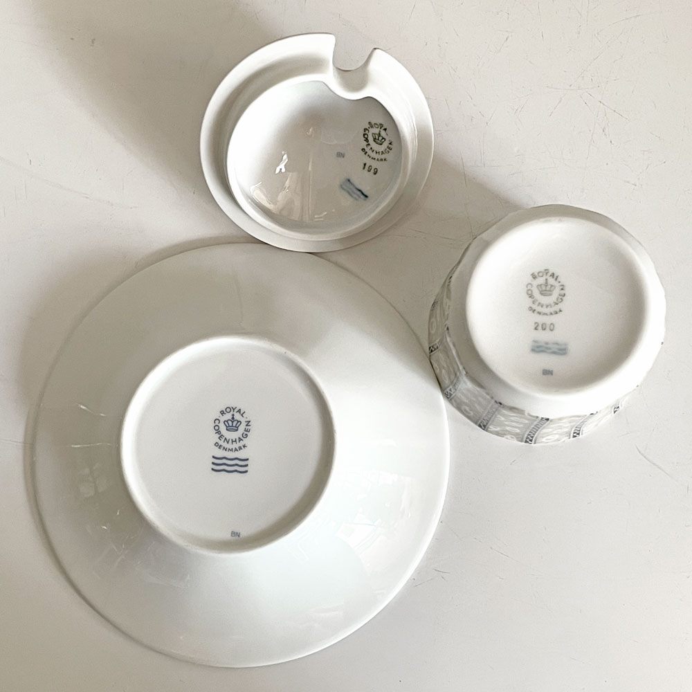 ロイヤルコペンハーゲン ROYAL COPENHAGEN フェアリーテイル Fairytale シュガーポット 金彩 磁器 北欧 デンマーク 廃番 ■