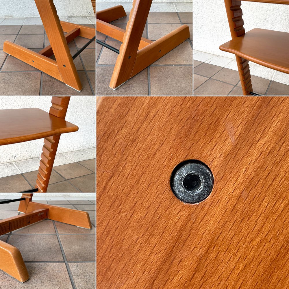 ストッケ STOKKE トリップトラップ TRIPP TRAPP ベビーチェア キッズチェア S/N3～ チェリー ノルウェー 北欧家具 ◇