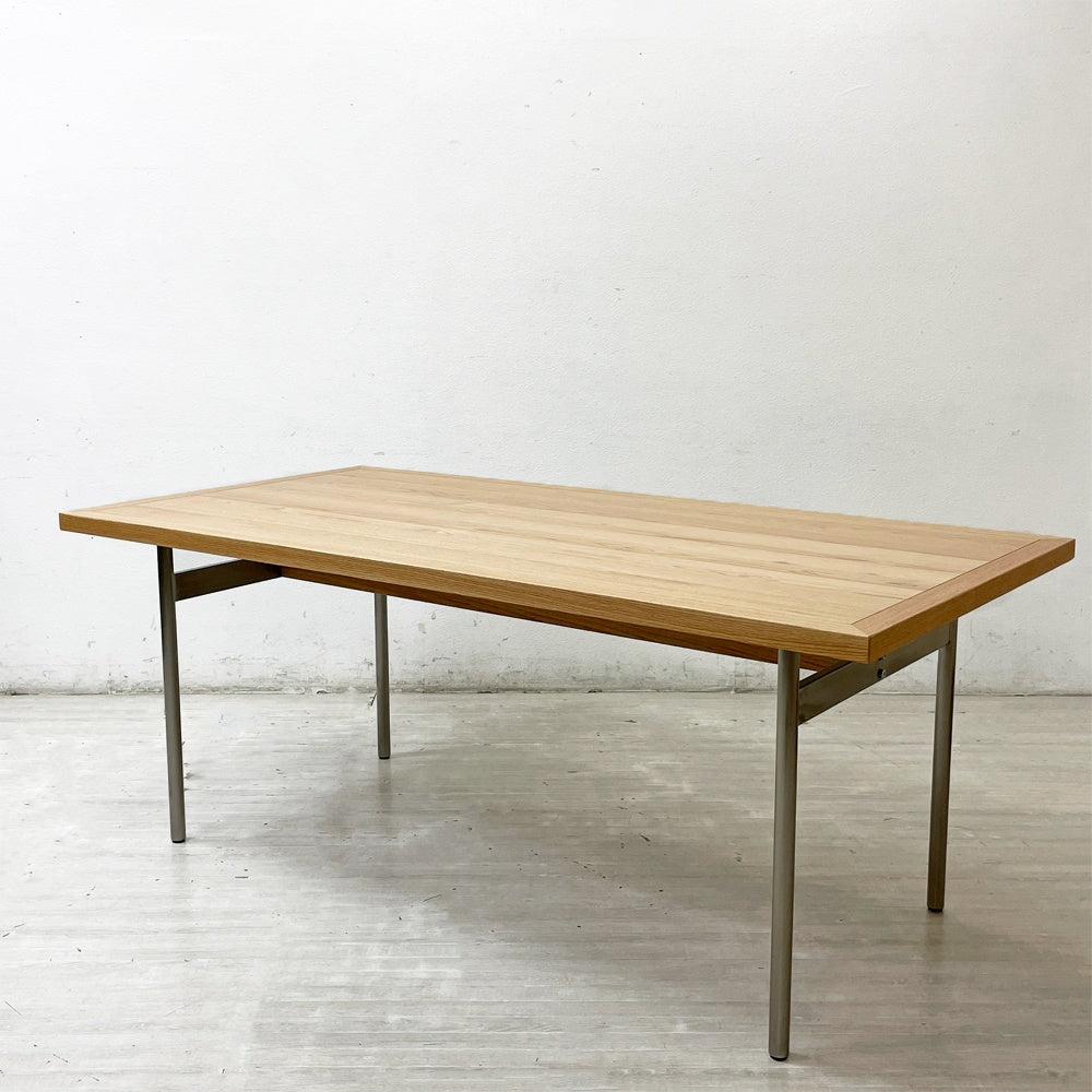 ノーウェアライクホーム NOWHERE LIKE HOME キスト KYST ダイニングテーブル オーク無垢材×ステンレス 北欧スタイル W180cm 関家具 展示未使用品 ●