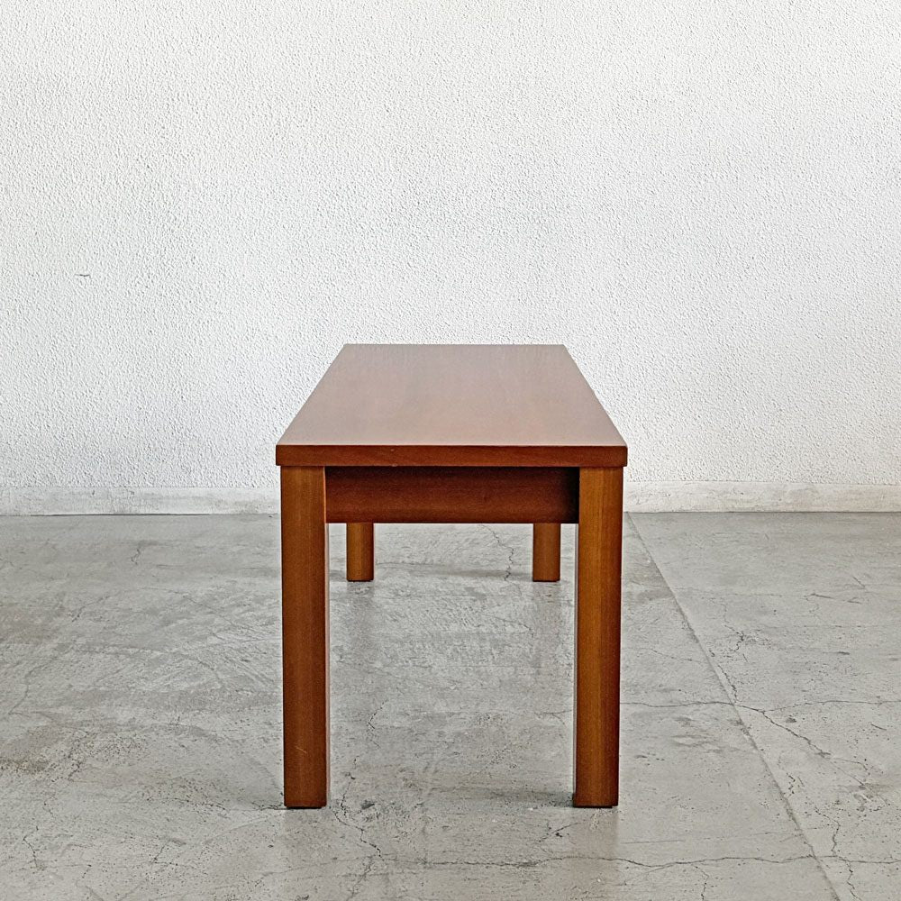 アクタス ACTUS アス ASU ダイニングベンチ チェリー材 板座 W110cm 北欧スタイル 廃番 〓