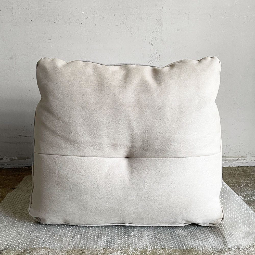 リラックスフォーム RELAX FORM アルフレード ALFREDO ソファ 背クッション 置き型クッション ベージュ系 レザーテックス 関家具 ハイタイプ H52cm 展示品 ■