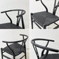 カールハンセン＆サン Carl Hansen & Son CH24 Yチェア ブラックラッカー×ブラックペーパーコード ビーチ材 ハンス・J・ウェグナー デンマーク 北欧家具 C ●