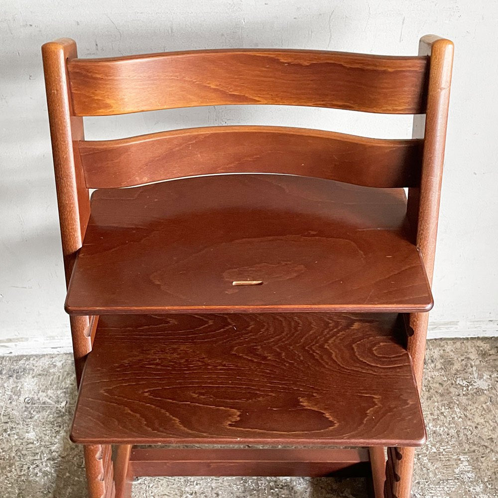 ストッケ STOKKE トリップトラップ TRIPP TRAPP ベビーチェア キッズチェア S/N3～ ブラウン ノルウェー 北欧家具 B ■
