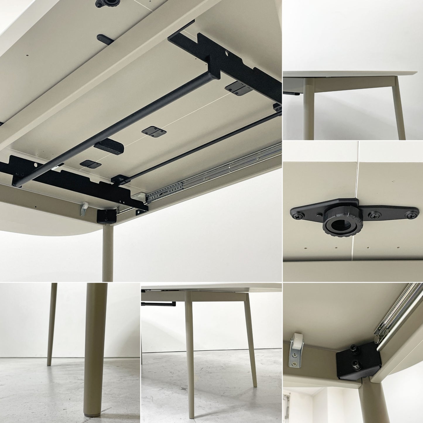 ボーコンセプト BoConcept キングストン Kingstone 伸張式ダイニングテーブル エクステンション マットホワイト ラッカー仕上げ 160-230cm 北欧 デンマーク 定価￥205,900- ●