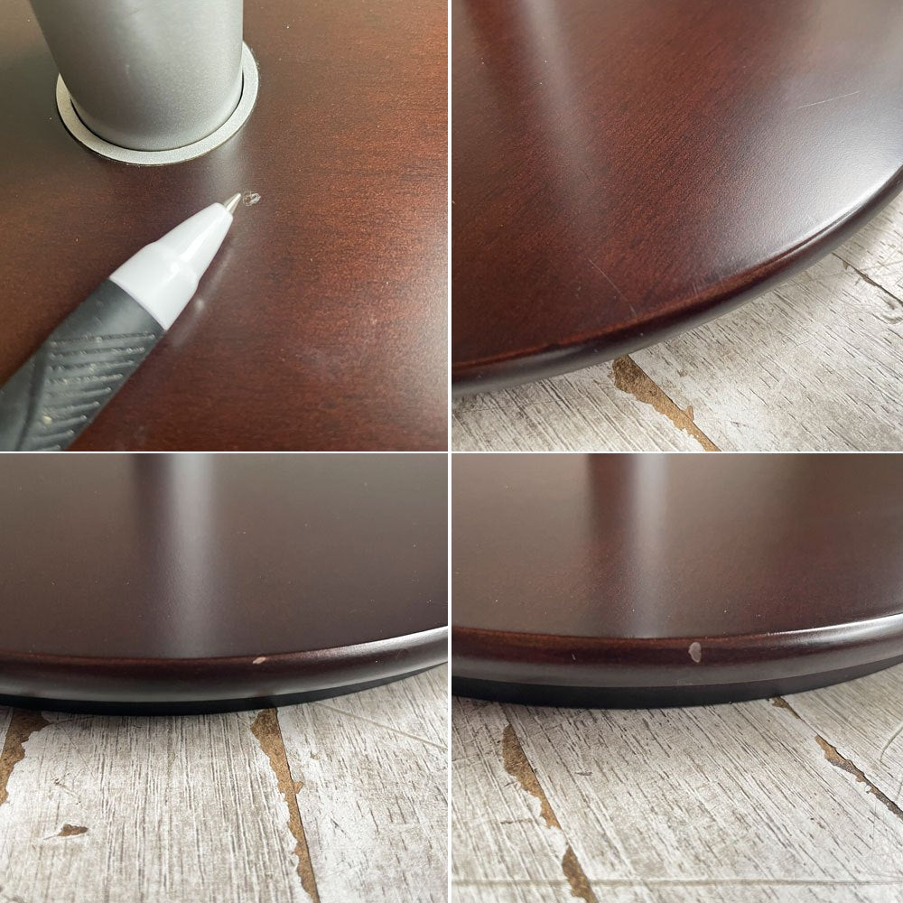 アルフレックス arflex ペペ PEPE サイドテーブル ラウンドテーブル コーヒーテーブル ブラウン Φ45cm 50TH イタリアモダン 廃番 ♪