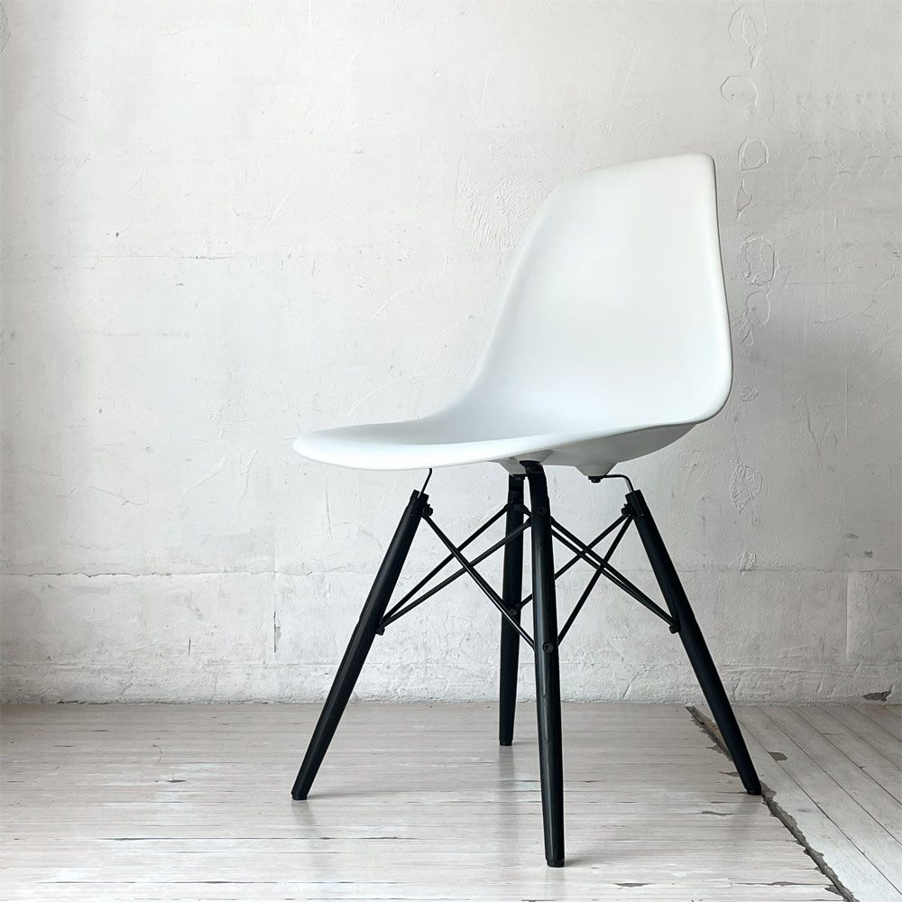ハーマンミラー HermanMiller サイドシェルチェア アルパイン×エボニー ドゥエルレッグ  ポリプロピレン製 イームズ ミッドセンチュリー A ★