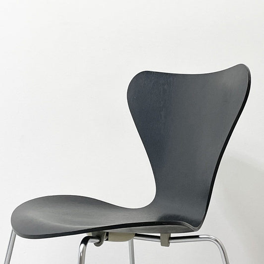 フリッツハンセン Fritz Hansen 3107 セブンチェア カラードアッシュ ブラック 80's ビンテージ vintage アルネ・ヤコブセン デンマーク ●