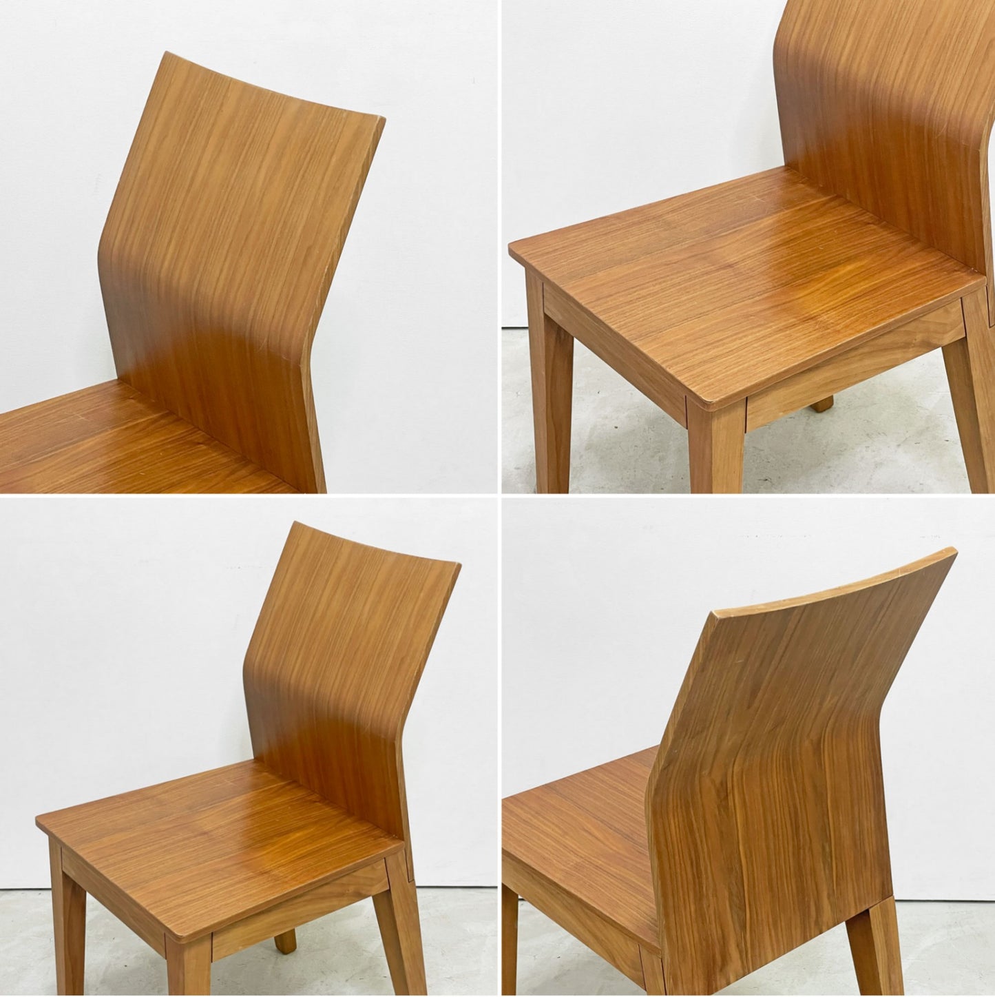 アクタス ACTUS ヴェント VENTO ダイニングチェア ウォールナット材 曲木 シンプルデザイン A ●