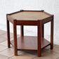 アクメファニチャー ACME Furniture ブルックス BROOKS ヘキサゴンテーブル HEXAGON TABLE リノリウムトップ サイドテーブル H40cm ベージュ オーク材 ビンテージスタイル ◇