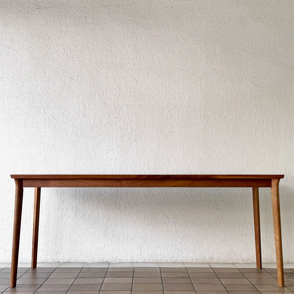 ブランチ BRUNCH ダイニングテーブル ウォールナット無垢材 W180cm ナチュラルモダン ◇
