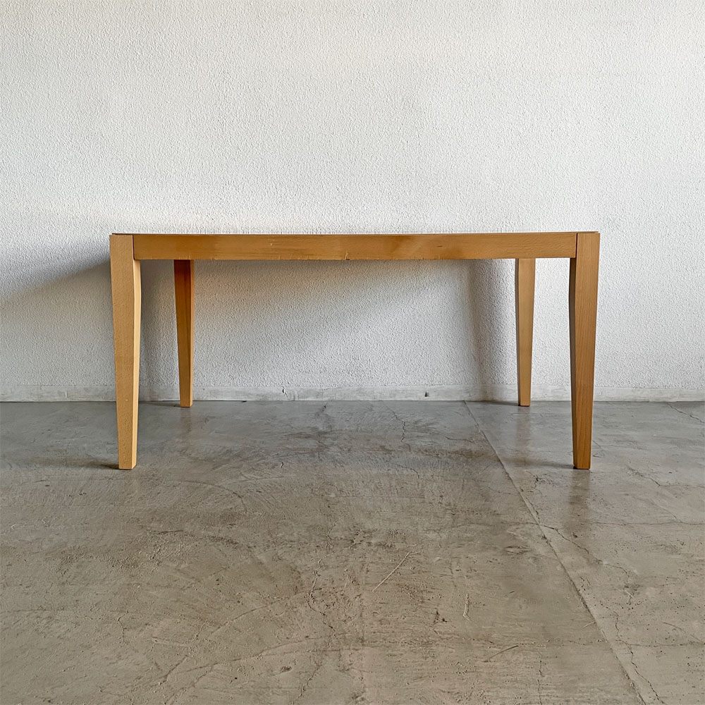 カッシーナイクスシー Cassina ixc. マラガ MALAGA ダイニングテーブル ビーチ材 W140cm フィリップ・ユーレル Philippe Hurel 廃番 〓