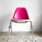 ハーマンミラー Herman Miller 3ndビンテージ サイドシェルチェア FRP製 PVCレザー スタッキングベース C&R イームズ ミッドセンチュリー A ■