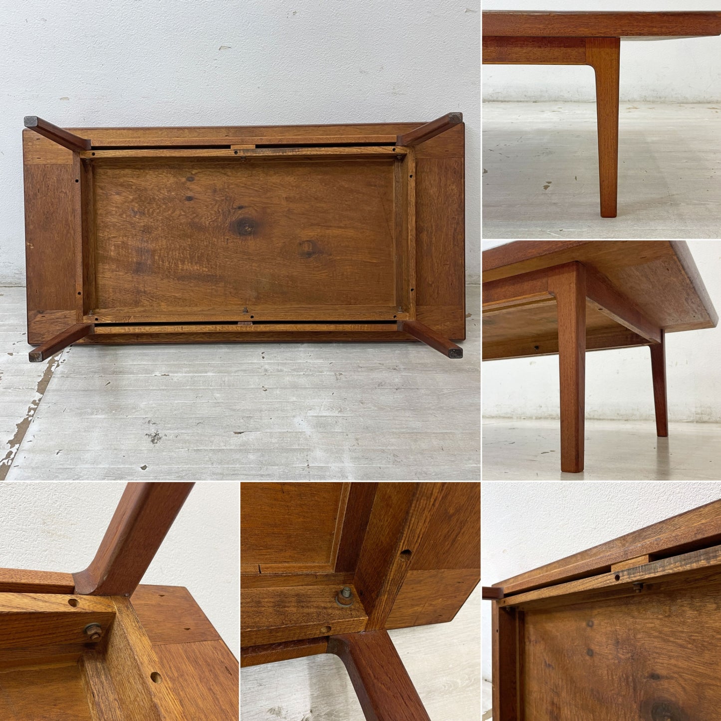 ジャパンビンテージ Japan Vintage チーク材 コーヒーテーブル ローテーブル 北欧スタイル W140cm ●