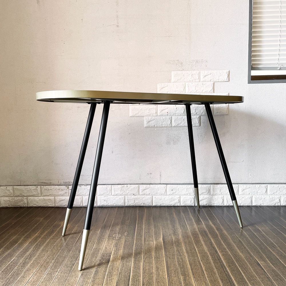 ザイファー Zuiver ドニーズ Denise コンソールテーブル デスク W121cm アッシュ材 鉄脚 ミッドセンチュリーデザイン オランダ ◎
