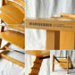 ストッケ STOKKE トリップトラップ TRIPP TRAPP ベビーチェア キッズチェア ベビーセット付き ナチュラル S/N3~ノルウェー 北欧家具 廃番クッション ◇