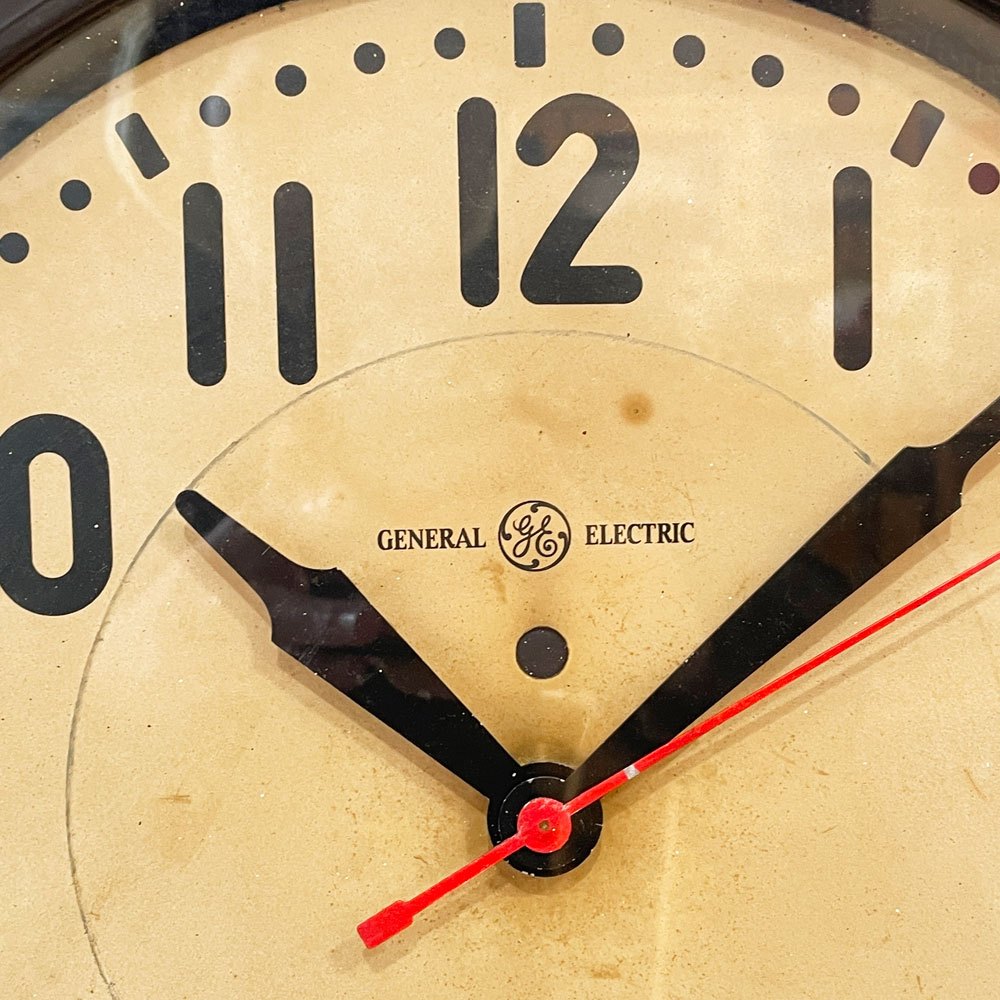 ゼネラルエレクトリック General Electric GE ビンテージ ウォールクロック 壁掛け時計 米国 USビンテージ ◎