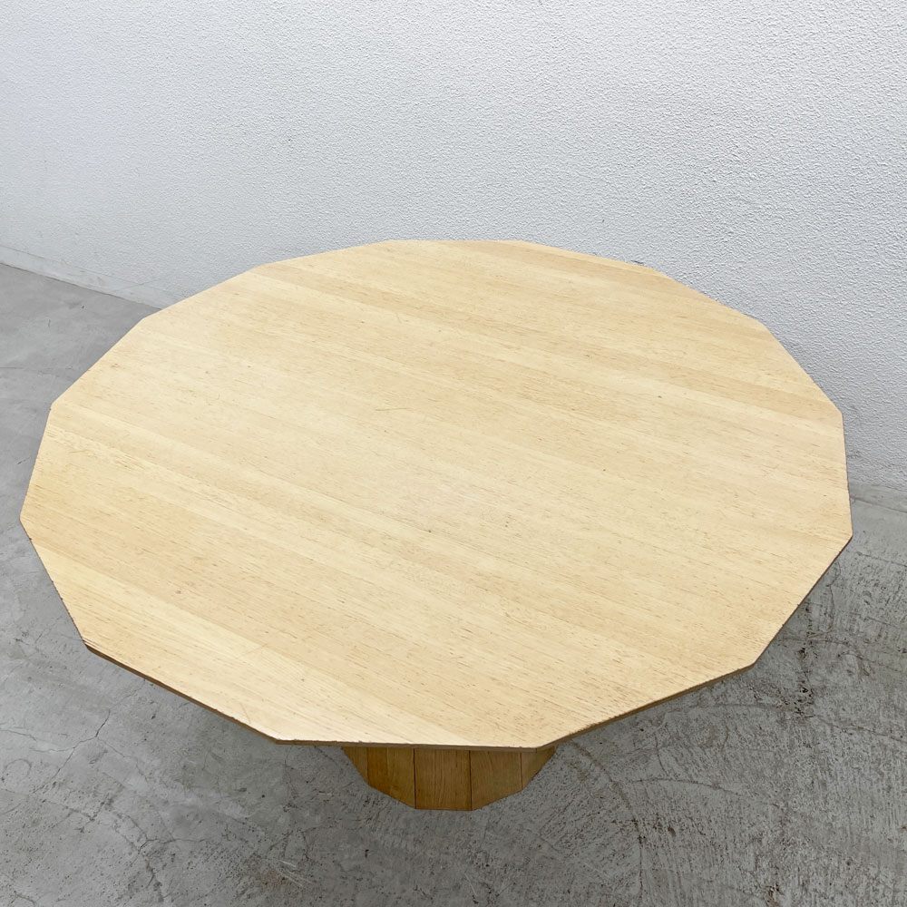 カリモクニュースタンダード KARIMOKU NEW STANDARD カラーウッド ダイニングテーブル COLOUR WOOD DINING 120 14角形 国産クリ材 〓