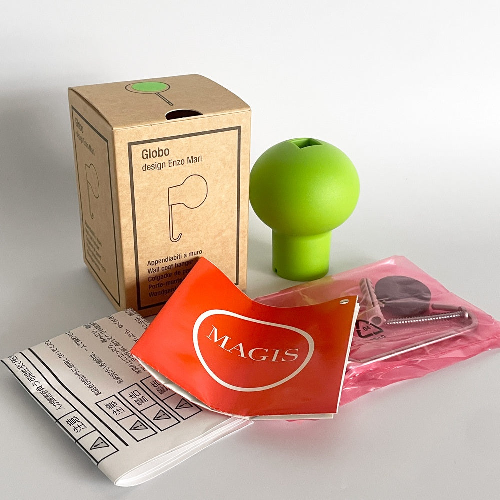 マジス MAGIS グロボ Globo 壁付けコートハンガー グリーン エンツォ マリ Enzo Mari イタリア 未使用品 A ■