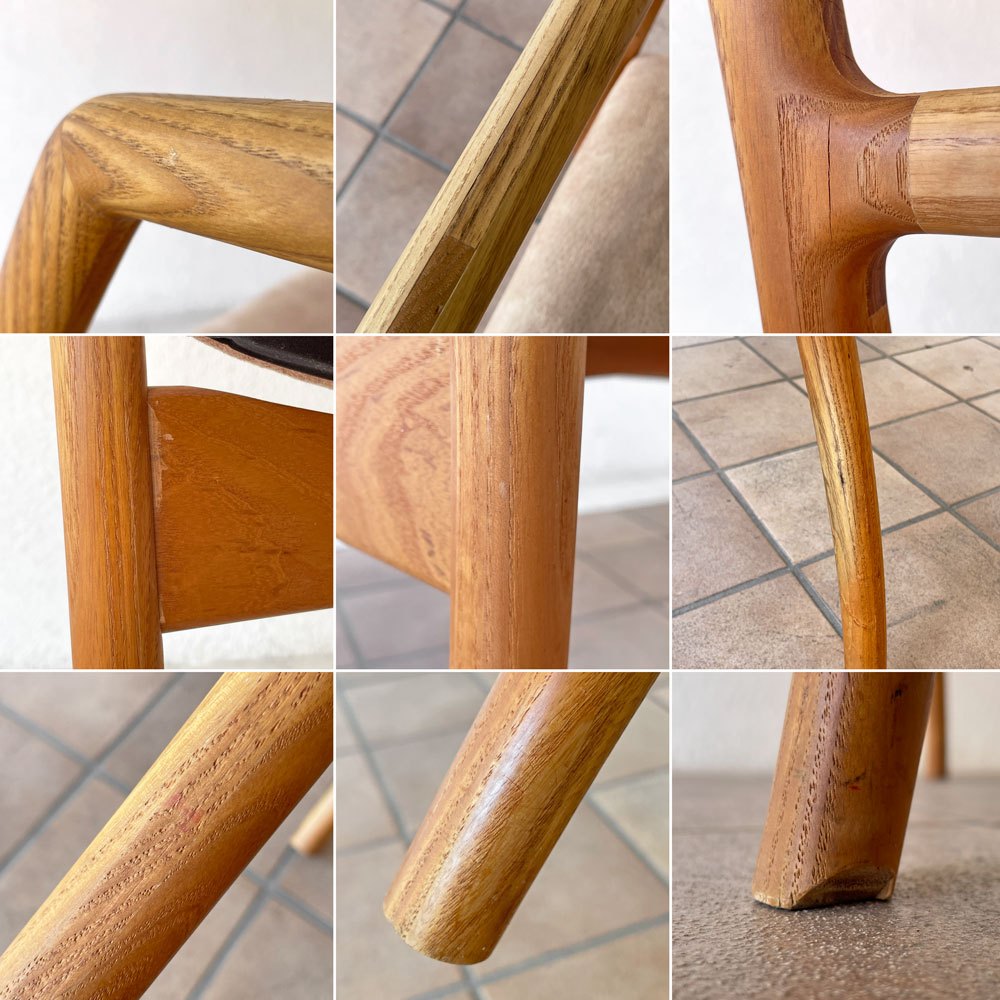 アンプ インテリアデザイン ANP INTERIOR DESIGN アンプチェア ANP chair with Arm ダイニングチェア アームチェア アッシュ無垢材 モダン 北欧スタイル 国産家具 ◇