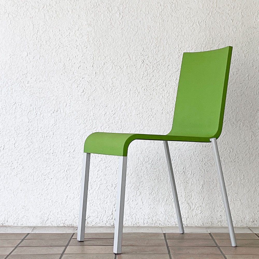 ヴィトラ vitra. ゼロスリー .03 ダイニングチェア スタッキングチェア マールテン・ヴァン・セーヴェレン Maarten Van Severen グリーン A ◇